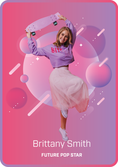 UCards Pop Star Example